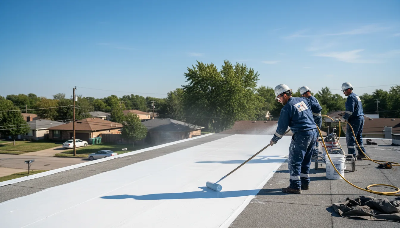 Commercial roof coating in Oxford, MI near me